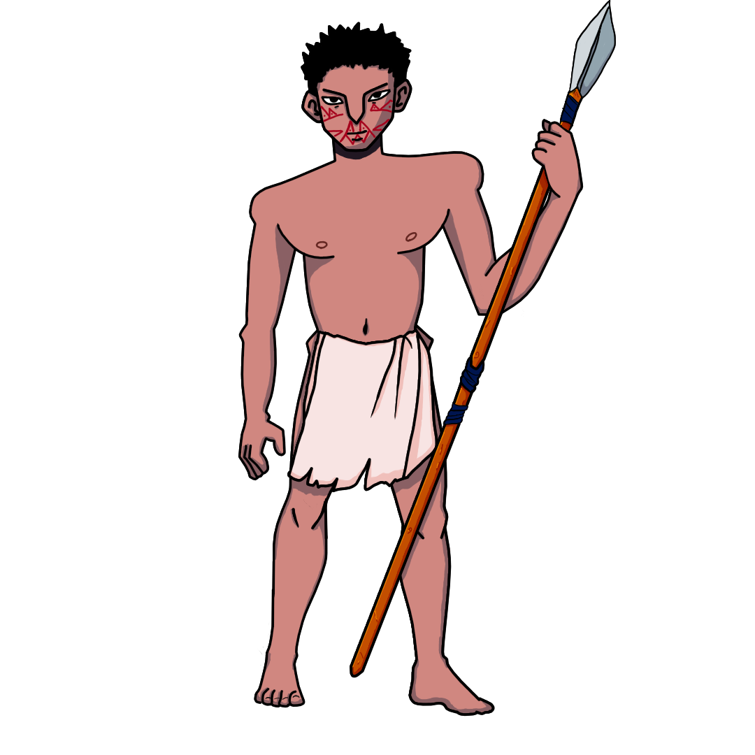 Cazador — representación visual Sikuani